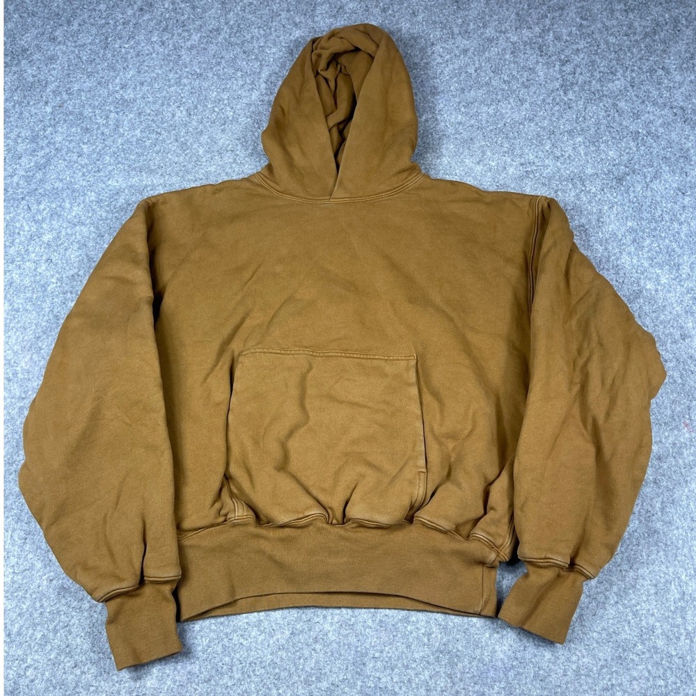 Yeezy Gap Hoodie Brown Double Layer Yzy Boxy Fit Medium